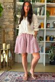 Nonni Gingham City Short Indian Pink